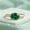 Sterling Silver, variant on Oval Cut Emerald Gemstone Trendy Bezel Band Ring, 925 Sterling Silver Yellow Gold Plated Handmade Ring, May Birthstone Jewelry, Christmas Gift for Her