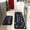 Merry Christmas-black, variant on Red Truck Pumpkin Fall Kitchen Rugs Set 2Pcs Non Slip Kitchen Floor Rug and Mat Waterproof Kitchen Runner Rug Comfort Soft Standing Area Mat for Farmhouse Doormat 17"x47"+17"x30"