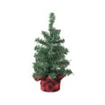 thumbnail image 2 of Fasiaou Mini Christmas Tree Table Top Christmas Trees Artificial Tiny Miniature Xmas Tree with Snow Bow Snowflake Green Fake Trees for Indoor Tabletop Desktop Bedroom Decorations, 2 of 6