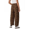 thumbnail image 4 of PINKSIR Women's Barrel Sweatpants High Waisted Wide Leg Lounge Pants with Drawstring and Pockets Baggy Casual Sweat Pants, 4 of 9