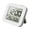 White, variant on Compacts Folding Alarm Clock 3 Alarms Travel Clock With LCD Display Temperature Humidity Monitor Operated