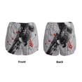 thumbnail image 5 of Lsque Abstract Geometric Hummingbird Printed Women's Running Shorts with Liner Pockets,Elastic Quick Dry Workout Athletic Gym Yoga Shorts,Womens High Waist Shorts-XX-Large, 5 of 9