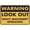 Warning Sign 4, variant on Warning Keep Clear Of Machine While It Is Operating Sign 8"x12" Aluminum Uv Ink Printed For House And Business