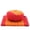 Sf02 - Orange, variant on Leewadee Meditation Cushion Set – 1 Small Zafu Yoga Pillow and 1 Small Roll-Up Zabuton Mat Filled with Kapok, Orange Red