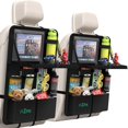 thumbnail image 1 of Organizador para asiento trasero del auto Plzpik con 11 bolsillos y bandeja plegable, 1 of 6
