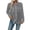 Gray, variant on Women Business Casual Shirts Lightweight Breathable Button down Blouses with Front Flap Pockets Loose Fit Long Sleeve Lapel Work Tops(Light Blue,Small)