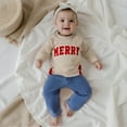 thumbnail image 6 of Kiijoy Kids Girls Christmas Sweatshirt Letter Embroidery Long Sleeve Pullover, Sizes 18-24M, 6 of 8