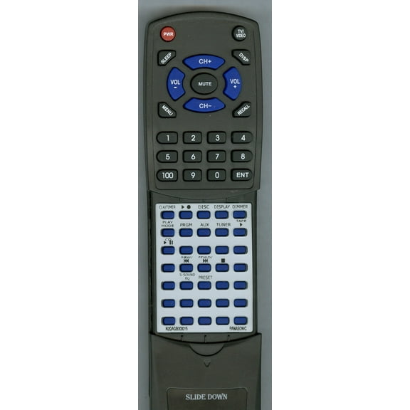Replacement Remote for PANASONIC RTN2QAGB000015, N2QAGB000015, SCAK490, SCAK500, SAAK500, SAAK490