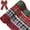 A-MIX -4PCS, variant on Dalrosia Christmas Buffalo Plaid Ribbon Wired Edge 5 Yard Plaid Burlap Ribbon Christmas Checked Burlap Ribbon for Christmas Tree Wrapping Crafts Decoration 2.5 inch Width