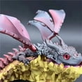 thumbnail image 4 of New Design 3D Printed 3D Printed Dragon Figurine Winged Design Multi-Jointed Movable Dragon Tabletop Animal Decors Gift Idea, 4 of 7