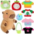 thumbnail image 1 of Peluche Kireidane Capybara con 9 prendas y accesorios de 26 cm, 1 of 9