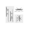 thumbnail image 3 of Support pour Six Moniteurs avec Barre Transversale; VESA 75/100 Ajustable pour jusqu'à 32 Pouces et 17,6 Lb par Écran - Support de Moniteur à Double Colonne Robuste avec base Améliorée Qui Ne s'Incline Pas avec le Temps, 3 of 11