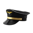thumbnail image 1 of Sombrero De Cornisa Grande De Aerolínea, Sombrero De Uniforme De Rendimiento, Gorra De Marinero, Gorra De Aerolínea, 1 of 8