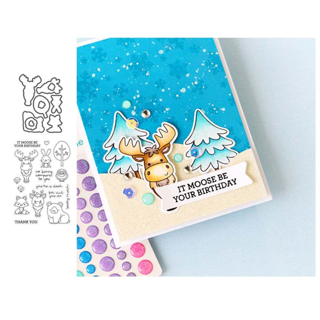 Cute deer cutting esto clear Stamp DIY scrapbooking for Paper card embossing