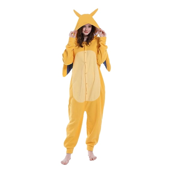 Adult Dragon One-piece Outfit - Unisex Halloween Animal Costume For Role-playing and Casual Home Performance Attire