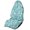 Teal White Butterfly Print Design, variant on POLERO Front Seat Cover Waterproof Microfiber, Compatible with Van Truck Seat, for Cars Trucks SUVs, Teal White Butterfly
