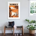 thumbnail image 3 of Art.com Hawaii, King Kamehameha and Outriggers Art Print, White Frame Wall Art, 32" x 44", 3 of 5