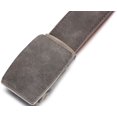 thumbnail image 4 of Marino Genuine Leather belt for Men, 1.5" Wide, Casual Ratchet Belt with Beer Bottle Opener Buckle - Suede Charcoal Grey - Custom: Up to 44" Waist, 4 of 5