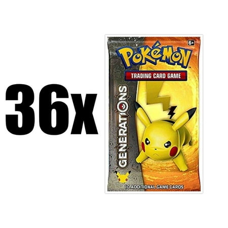 Pokemon Generation Pokemon TCG - Generations Booster Packs - Thirty Six (36) Count Booster Pack Lot. Pokemon Trading Card Game Sun & Moon Shining Legends ()