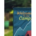 thumbnail image 2 of Printtoo Dark Teal Blue Welcome To Our Campsite Outdoor 12.5x18 Inches Double SidedFlagsDouble Sided CampFlagCampsiteFlagPersonalized Camping Flags, 2 of 4