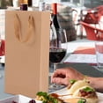 thumbnail image 1 of GAXIRE 25Ud Bolsa De Papel Kraft Marrón Para De Vino Uso En Casa Con Asa Y Duradero, 1 of 8