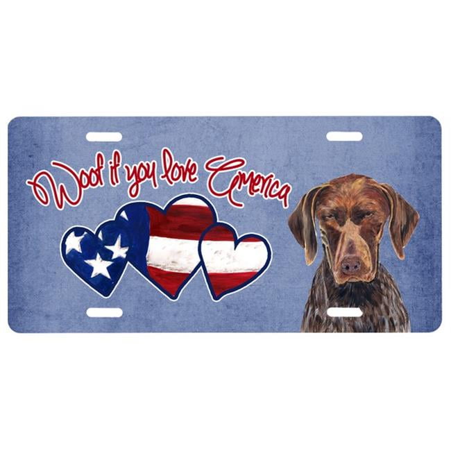 german shorthaired pointer license plate