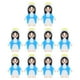 thumbnail image 1 of 10 minifiguras de la Virgen María, recuerdos para fiestas religiosas, regalos de bautismo, rellenos de huevos de Pascua, lindas figuras de la Virgen María para decoraciones cristianas, 1 of 7