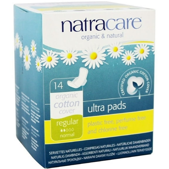 Natracare Natural Ultra Pads with Wings, Regular 14 ea (Pack of 2)