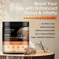 thumbnail image 2 of Mushroom Coffee Powder 2800 mg (80 Servings), 10-in-1 Mushroom Blend Supplement 250g (4.23 oz) by GreenPeople, 2 of 8