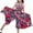 Rouge, variante sur PMVFHDE Robe Quotidienne pour Filles Été en Chiffon Style Étranger Combinaison Grand à Fleurs Style Bohème pour Enfants, Rouge, 11-12 Ans