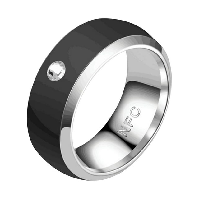 Nfc Mobile Phone Smart Ring Stainless Steel Ring Wireless Radio Frequency Communication Water Resistance Jewelry