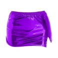thumbnail image 4 of QHFBli Metallic Bodycon Mini Skirt - High Shine Silver Party Wear, Liquid Sexy Tight Pencil Skirt for Women, 4 of 4