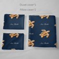 thumbnail image 3 of 3D Bedding Set, Sea Turtle Duvet Cover and Pillowcase, Pink, 3 of 4