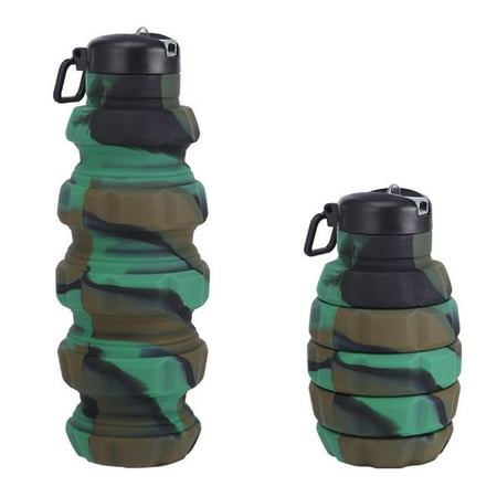 

KKCXFJX Kitchen Gadgets Silicone Collapsible Water Bottles 500ml Portable Foldable Expandable Water Bottle Sports Cups Leak Proof And Reusable For Outdoor Activities Travel Gifts
