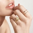 thumbnail image 3 of HeartsAndYou 2ct Natural Yellow Sapphire Diamond Engage Ring 14k SOLID Yellow Gold Bridal Set, 3 of 9