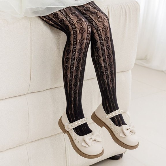 Children Girl Gift Elasticity Summer Socks Children's Tights Girls Stocking Mesh Pantyhose Soft Hosiery BLACK L