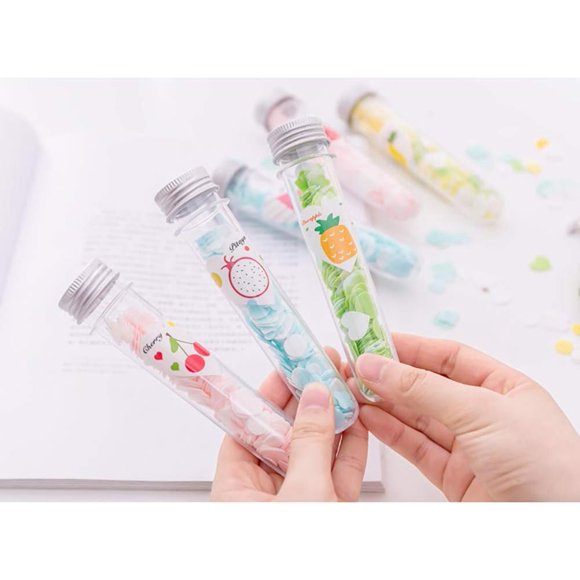 WsjiaboFux 6 cajas de envío aleatorias de colores, jabón de papel desechable portátil, hojas de jabón de confeti, escamas de jabón para lavar limpiadores de manos
