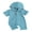 Blue, variant on Bagilaanoe Newborn Baby Girl Boys Hooded Jumpsuit Short Sleeve Summer Bodysuit 3M 6M 12M Infant Zip Up One Piece Romper