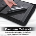 thumbnail image 3 of ACEUR Trading Card Binder with 540 Side Loading Pockets, 9 Pocket Trading Card Album Folder for Sport Cards, Game Cards, 3 of 8