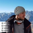 thumbnail image 5 of Neck Warmer Gaiter For Men Women Black White Mosaic Vertical Stripes Winter Windproof Face Mask For Skiing Hiking Cycling, 5 of 7