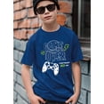 thumbnail image 3 of Mikrdoo 14 Kid Boys Tops 15 Years Big Boys Cartoon Game Console Print Summer Casual Short Sleeve Letter Print T-Shirts,As Gift, 3 of 9