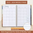 thumbnail image 6 of Planner 2024 Daily Weekly Monthly Teacher Planner, 8.5"x11", Academic Hardcover Planner DEC 2023 to DEC 2024, 13-Month School Organizer, Spiral Notebook with Stickers, Inner Pocket, Coated Tabs Visit, 6 of 6