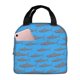 thumbnail image 1 of Easygdp Cute Shark Bolsa Térmica Premium - Tela Oxford Impermeable, Gran Capacidad, Bolsillo Frontal, Unisex para Trabajo, Escuela, Actividades al Aire Libre y Picnics, 1 of 8