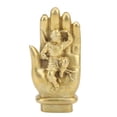 thumbnail image 1 of Estatua del Rey Mono hecha a mano, estatua de mono de latón de aspecto real, estatua de mano de Buda para regalar y decorar., 1 of 14
