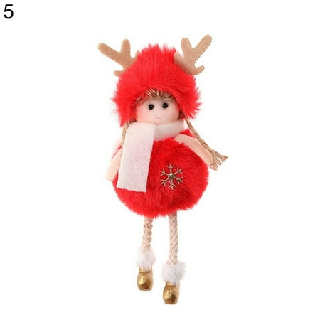 

Pnellth Hanging Pendant Angel Design Fine Texture Plush Christmas Angel Doll for Xmas