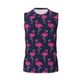 thumbnail image 6 of Lsque Cute Flamingo Print Men's Cotton Blend Sleeveless Muscle Shirts (S-3XL)- Moisture Wicking, Odor Protection, UPF 30+,X-Large, 6 of 8