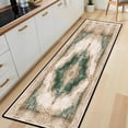 thumbnail image 6 of Emerald Green Runner Rug, Vintage Bohemian Hallway Runner, Non-Slip Washable Oriental Floor Mat for Entryway Kitchen, 60x18in/5x1.5ft, 6 of 9