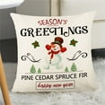 thumbnail image 3 of HEVIRGO Christmas Pillowcase Decorative Comfortable Washable Protective Hidden Zipper Throw Pillow Cover Home Decor for Office, 3 of 10
