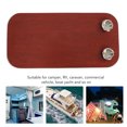 thumbnail image 4 of RV Wood Table Top Removable Table, Boat Table Top With 2 Cup Holders Solid Wood Removable Desktop Panel For  RV Marine Boat Yacht RectangleYellow, 4 of 8