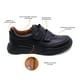 thumbnail image 2 of Zapato escolar Audaz para niño de piel en negro Pilatus con doble tira de contacto, 2 of 5